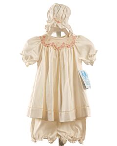 LULI & ME  OFF-WHITE   SMOCKED 2-PIECE OUTFIT
