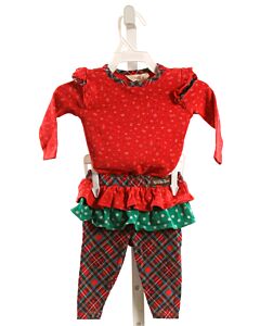 MATILDA JANE  RED    2-PIECE OUTFIT WITH RUFFLE