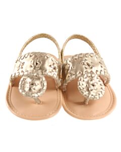 JACK ROGERS GOLD SANDALS *NEW WITHOUT TAG *NWT SIZE INFANT 3