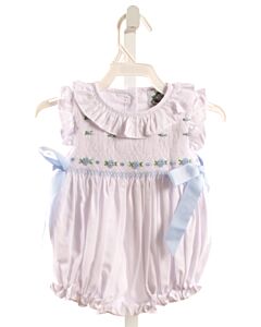 SMOCKED THREADS CECIL & LOU  WHITE   SMOCKED DRESSY BUBBLE WITH RUFFLE