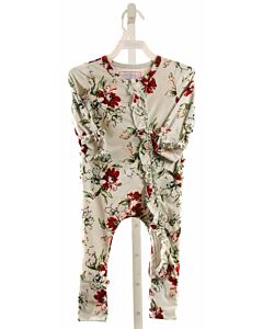 SWEET HONEY  LT BLUE  FLORAL  LOUNGEWEAR WITH RUFFLE