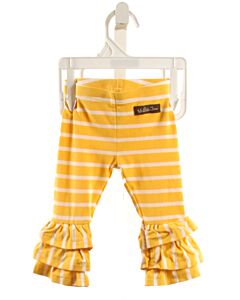 MATILDA JANE  YELLOW  STRIPED  LEGGINGS WITH RUFFLE