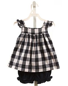 SOUTHERN SUNSHINE KIDS  NAVY  GINGHAM  2-PIECE OUTFIT