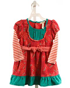 MATILDA JANE  RED  PRINT  KNIT DRESS