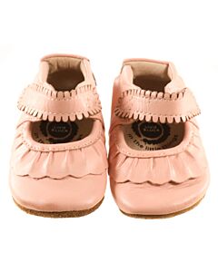 LIVIE & LUCA PINK MARY JANES *SIZE 0-6 MONTHS *THIS ITEM IS GENTLY USED WITH MINOR SIGNS OF WEAR (MINOR CREASING) *EUC SIZE INFANT 0