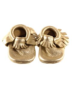 FRESHLY PICKED GOLD MOCCASINS  *EUC SIZE TODDLER 4