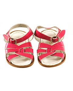 SUN SANS/ SALTWATER SANDALS PINK SANDALS  *EUC SIZE TODDLER 4