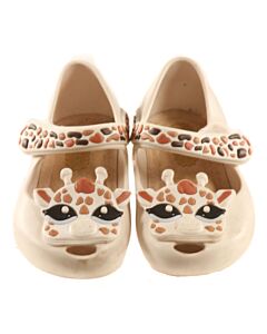 MINI MELISSA WHITE MARY JANES *THIS ITEM IS GENTLY USED WITH MINOR SIGNS OF WEAR (FAINT STAINING COULD POSSIBLY BE WASHED OFF) *VGU SIZE TODDLER 5