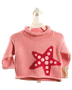 CLAVER  PINK   APPLIQUED SWEATER