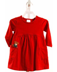 HANNA ANDERSSON  RED  PRINT  KNIT DRESS