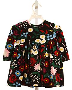 HANNA ANDERSSON  BLACK  FLORAL  KNIT DRESS