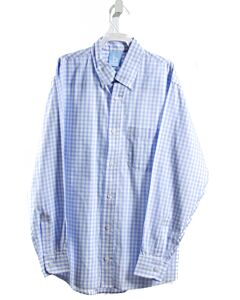 BELLA BLISS  LT BLUE  GINGHAM  DRESS SHIRT