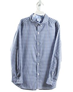 LITTLE ENGLISH  BLUE  GINGHAM  DRESS SHIRT