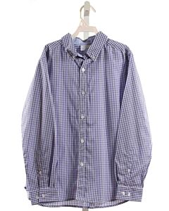 LITTLE ENGLISH  BLUE  GINGHAM  DRESS SHIRT