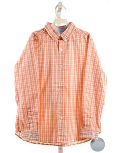 LITTLE ENGLISH  ORANGE  PLAID  DRESS SHIRT