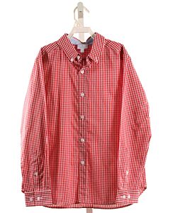 LITTLE ENGLISH  RED  GINGHAM  DRESS SHIRT