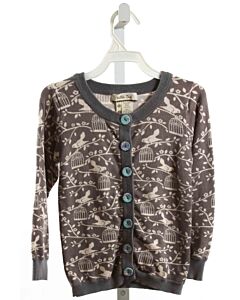 MATILDA JANE  GRAY   PRINTED DESIGN CARDIGAN