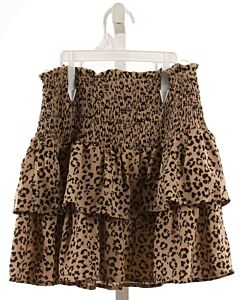 HAYDEN GIRLS  BROWN   SMOCKED SKORT