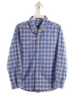 VINEYARD VINES  BLUE  PLAID  DRESS SHIRT