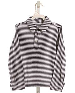 VINEYARD VINES  NAVY  STRIPED  KNIT LS SHIRT