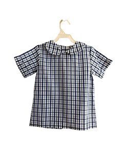 LITTLE ENGLISH  BLUE  GINGHAM  SHIRT-SS