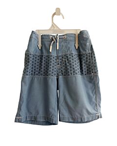 JOHNNIE-O BLUE PRINTED DESIGN SWIM TRUNKS