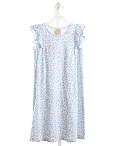 THE BEAUFORT BONNET COMPANY  LT BLUE  FLORAL  KNIT DRESS