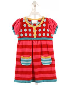 HANNA ANDERSSON  RED  STRIPED  KNIT DRESS