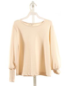 HAYDEN GIRLS  CREAM    KNIT LS SHIRT