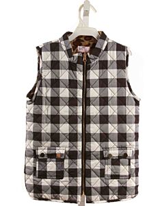 PETE + LUCY  BLACK  CHECK  VEST