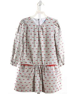 LULI & ME  GRAY  SWISS DOT  DRESS