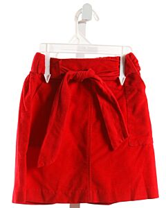 LITTLE ENGLISH  RED CORDUROY   SKIRT