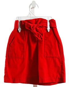 LITTLE ENGLISH  RED CORDUROY   SKIRT