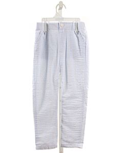 CECIL & LOU  LT BLUE SEERSUCKER STRIPED  PANTS