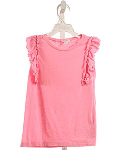 CREWCUTS  PINK    SLEEVELESS SHIRT WITH RUFFLE