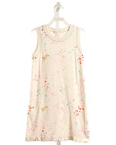 CREWCUTS  WHITE   PRINTED DESIGN KNIT DRESS