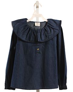 CREWCUTS  CHAMBRAY    DRESS SHIRT WITH RUFFLE