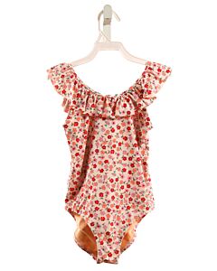 CREWCUTS  RED  FLORAL  1-PIECE SWIMSUIT