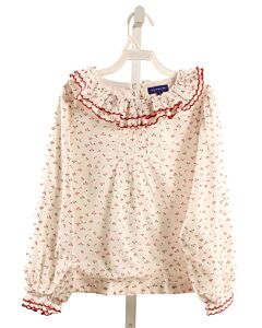 MAISON ME  RED   PRINTED DESIGN DRESS SHIRT