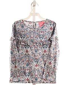 BISBY BY LITTLE ENGLISH  BLUE  FLORAL PRINTED DESIGN SHIRT-LS