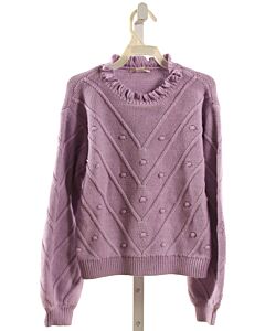CREWCUTS  PURPLE SWISS DOT   SWEATER