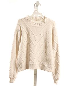 CREWCUTS  WHITE SWISS DOT   SWEATER