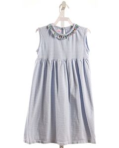 PEGGY GREEN  BLUE  STRIPED  KNIT DRESS
