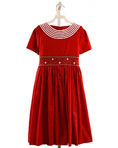 LULI & ME  RED   SMOCKED PARTY DRESS