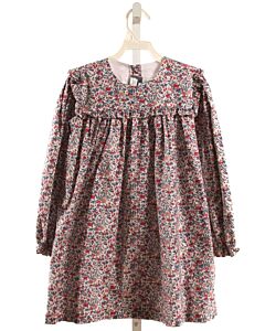 JAMES & LOTTIE  PINK  FLORAL  DRESS WITH RUFFLE