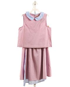 THE SUNDAY COLLECTION  PURPLE SEERSUCKER GINGHAM  2-PIECE OUTFIT