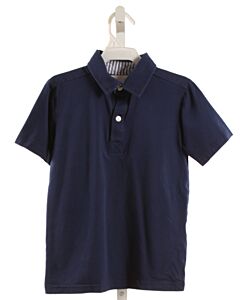 CECIL & LOU  BLUE    KNIT SS SHIRT