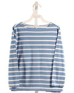CREWCUTS  BLUE  STRIPED  KNIT LS SHIRT