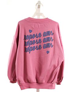 REPOSE  PINK   PRINTED DESIGN PULLOVER