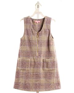 BISBY BY LITTLE ENGLISH  PURPLE  PLAID  DRESS